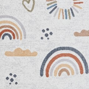 Кремав детски килим 80x150 cm Vida Kids Rainbow – Think Rugs