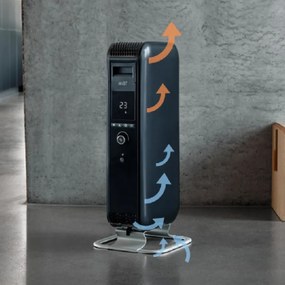 Маслен радиатор Mill Gentle Air WiFi OIL1500WIFI3, 1500W, 5-35C, Mill Heat технология, LED дисплей, Wi-Fi, Bluetooth, Бял