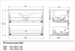 Антрацитен комплект за баня Crandon – Germania