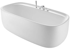 Свободностояща вана A248453000, Roca, SURFEX, click-clack клапа и сифон. бяла, 184.6x93.7x60см