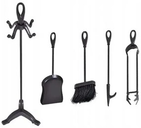 Комплект за камина със стойка - аксесоари от 4 части за камина и скара