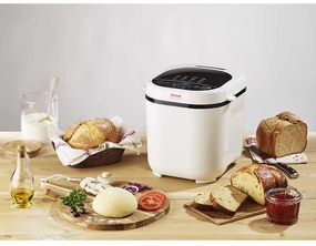 Хлебопекарна Tefal Pain Dorе PF210138, 700W, 1000/750/500 гр., 3 степени на изпичане, 12 Програми, Бял