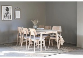 Светлокафяв трапезен стол със светлосива седалка Nagano - Rowico