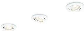 Philips 59243/31/E7 - Комплект 3x Осветление за окачен таван ENIF 1xGU10/50W/230V