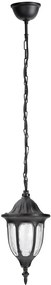 RABALUX Милано 8344, висящ фенер, черен, 1х60W - 8344