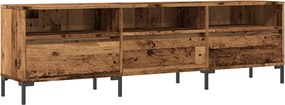 857189 vidaXL ТВ шкаф, старо дърво, 150x30x44,5 см, инженерно дърво