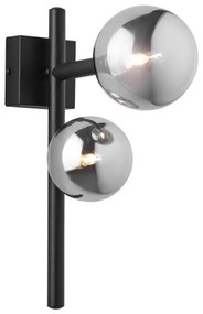 Jupiter 1909 - Стенно осветително тяло NEPTUN 2xG9/14W/230V черно/димно сиво