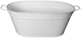 Feronya - Метално овално сандъче бяло голямо 8624-2