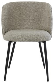 Сив тапициран трапезен стол Elyna – Light &amp; Living