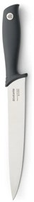 Нож за месо Brabantia Tasty+ 1001164, 20 см, Закалена стомана, Устойчив на надраскване и корозия, Тъмносив
