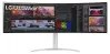 Монитор LG 49WQ95C-W, 49" 32:9 Curved UltraWide Dual QHD 5K 5120x1440 NANO IPS Panel, 144 Hz, USB Type-C, 5ms, 400 cd/m2, 1000:1, HDR400, HDR10, DCI-P3 98%, FreeSync, PIP, 2 PBP, HDMI, DisplayPort, Speacer 2ch 10W, Tilt, Height, Swivel, Titan