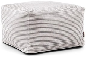 Светлосив пуф от рипсено кадифе Softbox MooG – SLOWDOWN