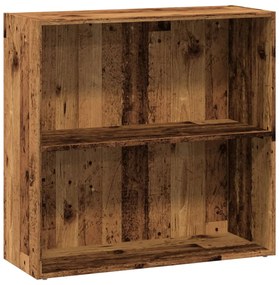 857929 vidaXL Библиотека, старо дърво, 80x30x77 см, инженерно дърво