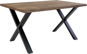 Маса за хранене с плот от масивен дъб Smoked, 140 x 95 cm Toulon - House Nordic