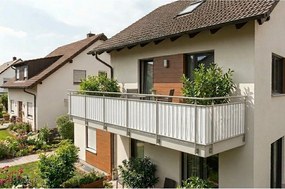 Бял пластмасов параван за балкон 500x90 cm - Garden Pleasure