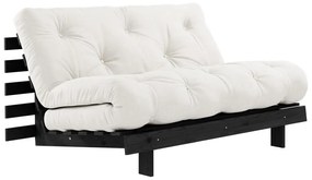 Кремав разтегателен диван 140 cm Roots Black Night – Karup Design