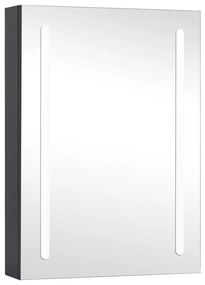 325546 vidaXL LED шкаф с огледало за баня, 50x13x70 см