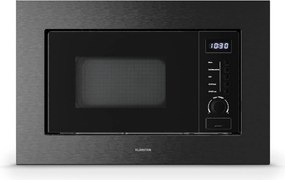 Klarstein Verosteel вградена микровълнова с грил | 800 W грил | 700 W микровълнова | 60 cm