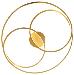 Златна таванна лампа 78 см с LED 3-степенна димираща - Rowin