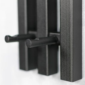 Черна метална стенна закачалка Senza - Spinder Design