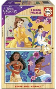 Комплект от 2 Пъзела Princesses Disney Bella + Vaiana 25 Части