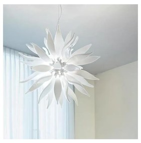 Ideal Lux - LED Пендел LEAVES 12xG9/3W/230V Ø 80 см бял