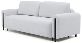 Сив сгъваем/с място за съхранение диван от прежда с примки от букле 244 cm Arcadova – ELTAP