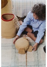 Бежова текстилна детска кошница за играчки 40x30x55 cm Luna – Lorena Canals