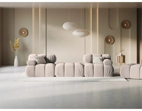 Светлокафяв кадифен модулен ъглов диван (променлив) Bellis – Micadoni