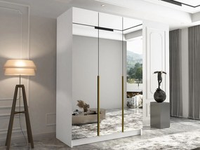 Гардероб Calia III 3-врати-Leuko-Xriso