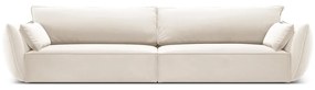 Бежов кадифен диван 248 cm Vanda – Mazzini Sofas