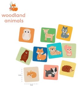 Мемори игра с животни - Woodland Animals