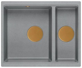 гранитна мивка Logan 150 Grey Metallic