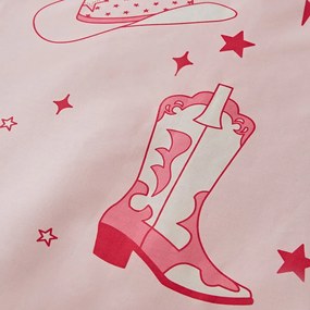 Розово двойно спално бельо 200x200 cm Cowgirl Boot – Sassy B