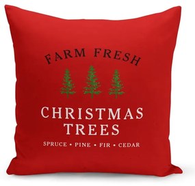 Червена коледна декоративна калъфка за възглавница , 43 x 43 cm Christmas Noel - Kate Louise