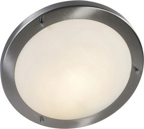 Модерна таванна лампа стомана 31 см IP44 - Yuma