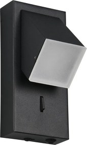 Матово черно LED стенна лампа Raglan – Trio