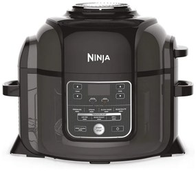 Мултикукър Ninja OP300EU, 1460W, 6Л, TenderCrisp, 7в1, Не съдържа BPA, Незалепващо керамично покритие, Черен