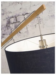 Подова лампа с бял абажур и бамбукова конструкция Montblanc - Good&amp;Mojo