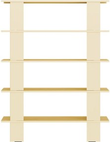 Жълта метална библиотека 120x156x37 cm Hes – noo.ma