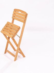 Градински стол от масивно дърво в естествен цвят – Floriane Garden