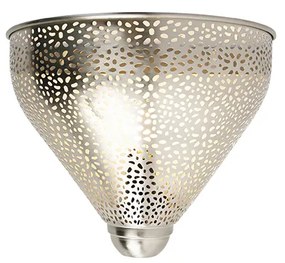 Ориенталска стенна лампа стомана със светлинен ефект - Sinbad