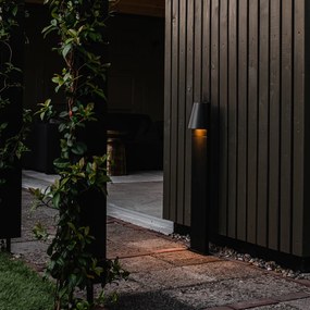 Индустриална външна подова лампа черна IP44 - Femke