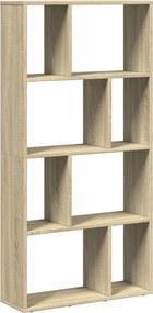 858149 vidaXL Библиотека, сонома дъб, 60x20x120,5 см, инженерно дърво