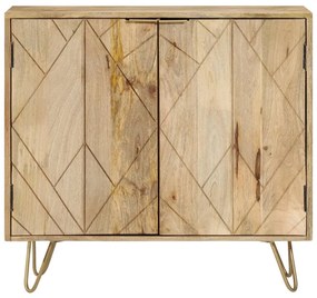 246155 vidaXL Сайдборд, 80x30x75 см, мангово дърво масив