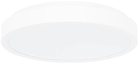 RABALUX Samira, indoor round white plastic ceiling lamp, 36W, with shade: 2930lm, without shade: 3600lm, 4000K, D35cm, H5,5cm, b
