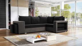 Ъглов диван Milano-Gray-Black-Right