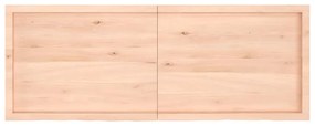 3156325 vidaXL Плот за маса, 160x60x(2-6) см, необработен масивен дъб