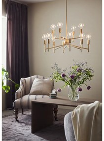 Висяща лампа с дванадесет рамена в златисто Regent - Markslöjd