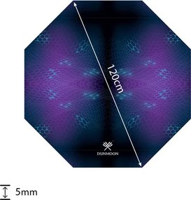 Подложка за игри с противоплъзгащо покритие под стола DUNMOON - 120 cm